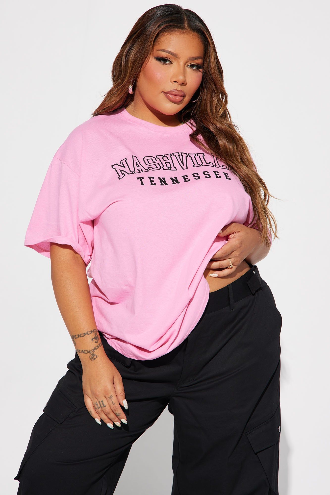 Nashville Cutie Graphic Tee - Pink sold by Fashion Nova product image thumbnail 4