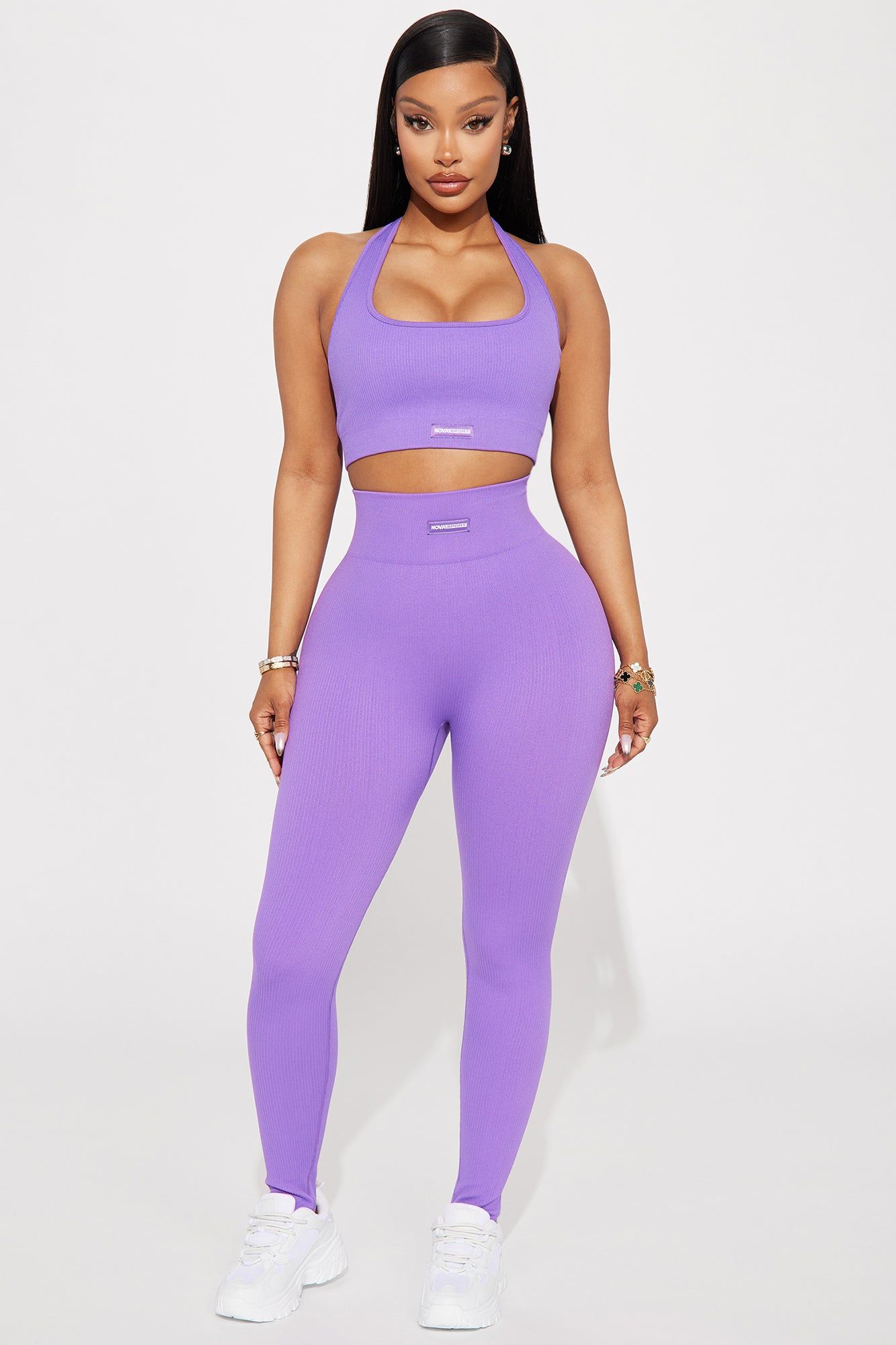 Flexibility Seamless Ribbed Sports Bra - Lavender sold by Fashion Nova product image thumbnail 2
