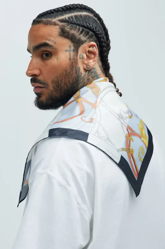 Midas Touch Bandana - White/combo sold by Fashion Nova