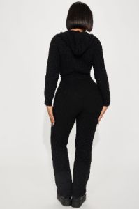 Trust Yourself Sweater Jumpsuit - Black sold by Fashion Nova