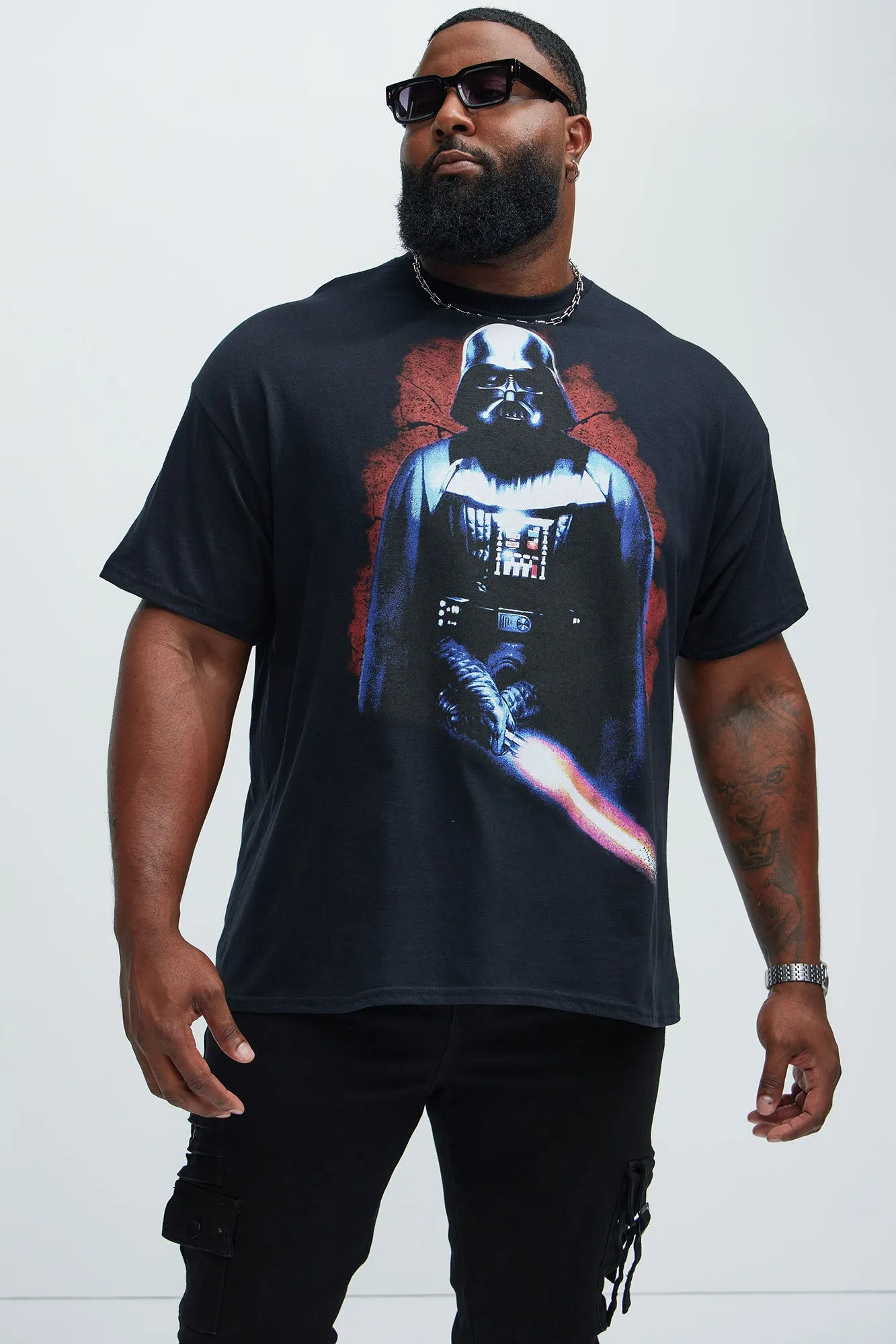 Star Wars Lord Vader Short Sleeve Tee - Black sold by Fashion Nova product image thumbnail 4