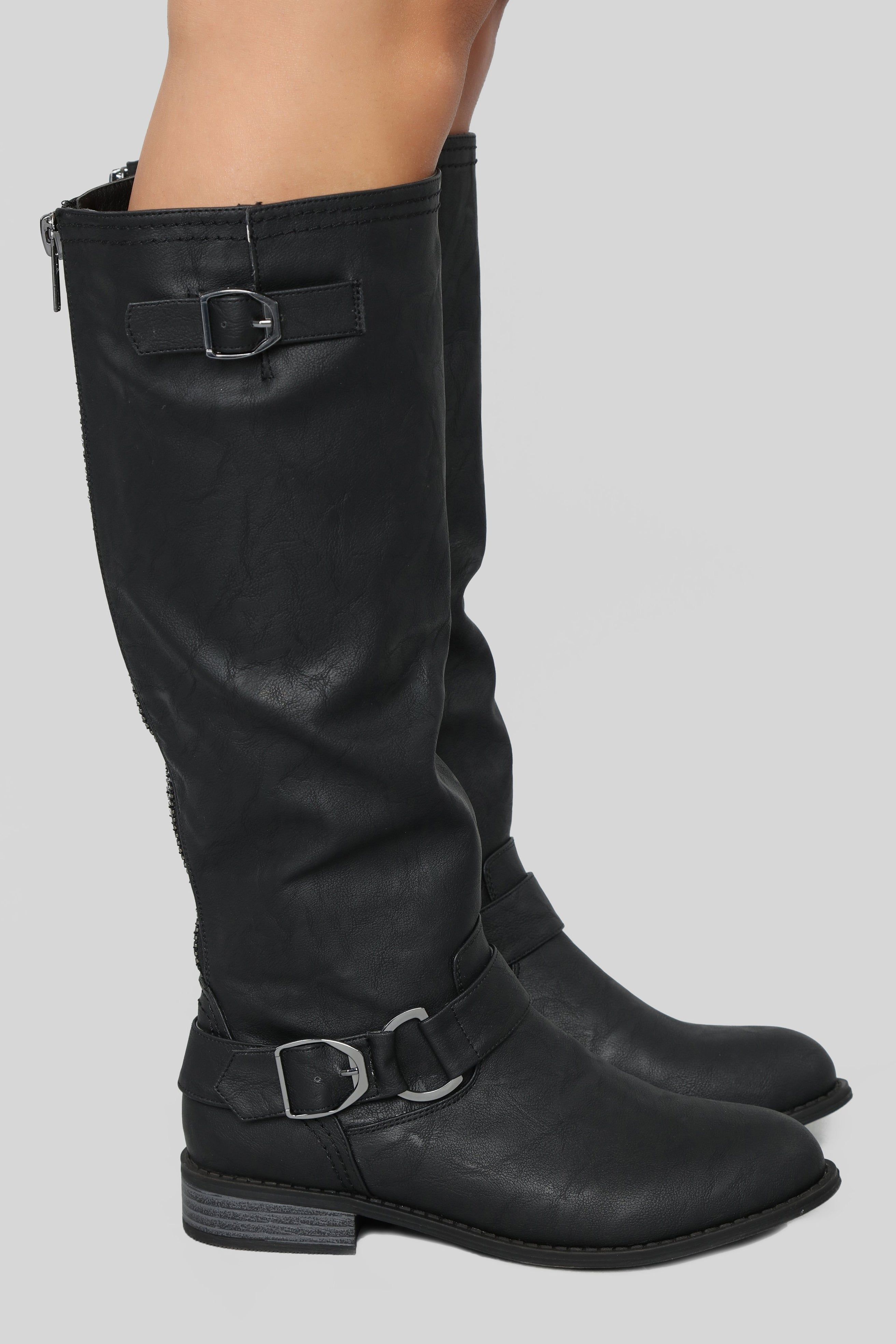 Back Away Flat Boot - Black sold by Fashion Nova product image thumbnail 5