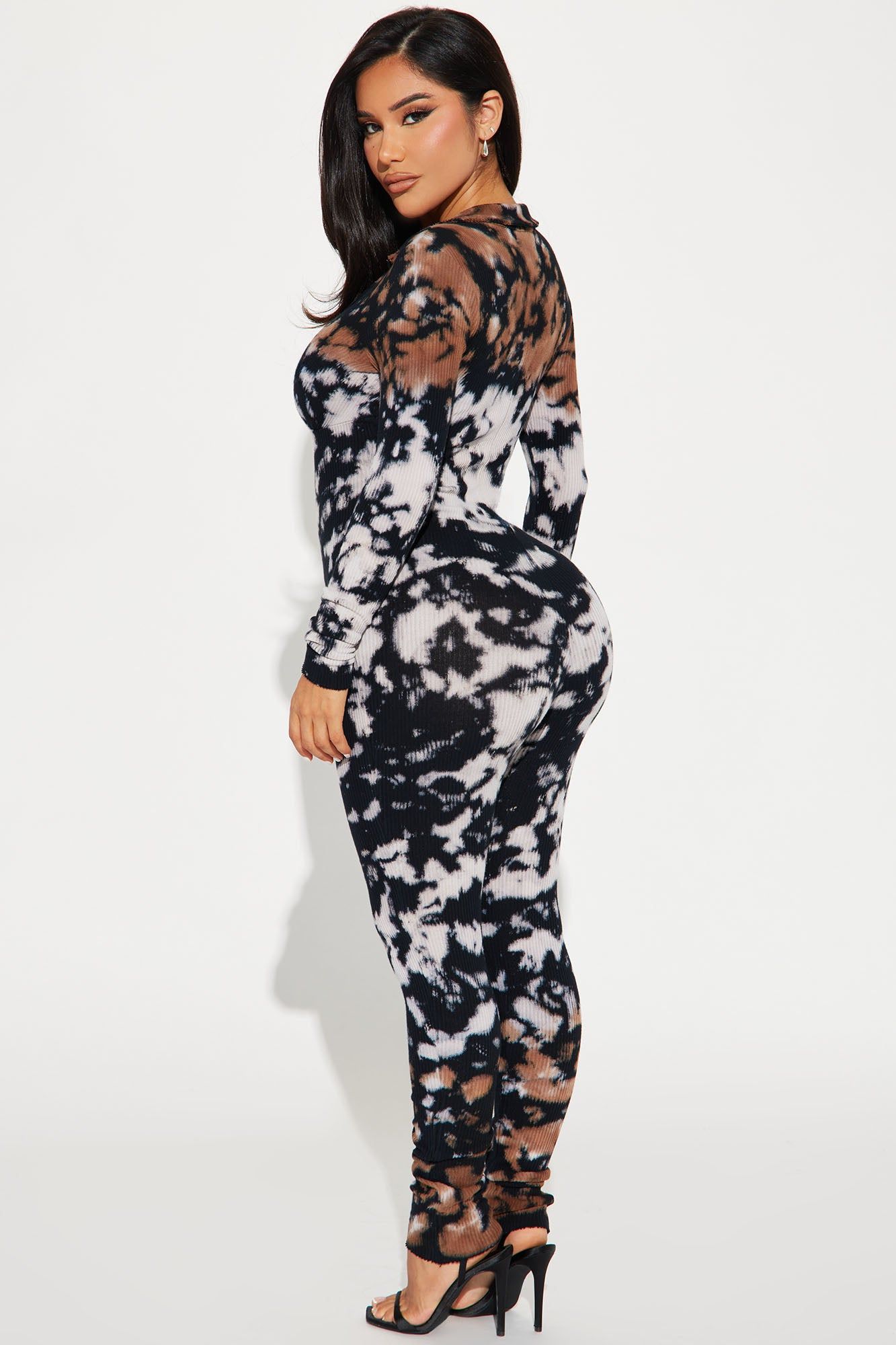 Chaotic Tie Dye Jumpsuit - Black/combo sold by Fashion Nova product image thumbnail 3