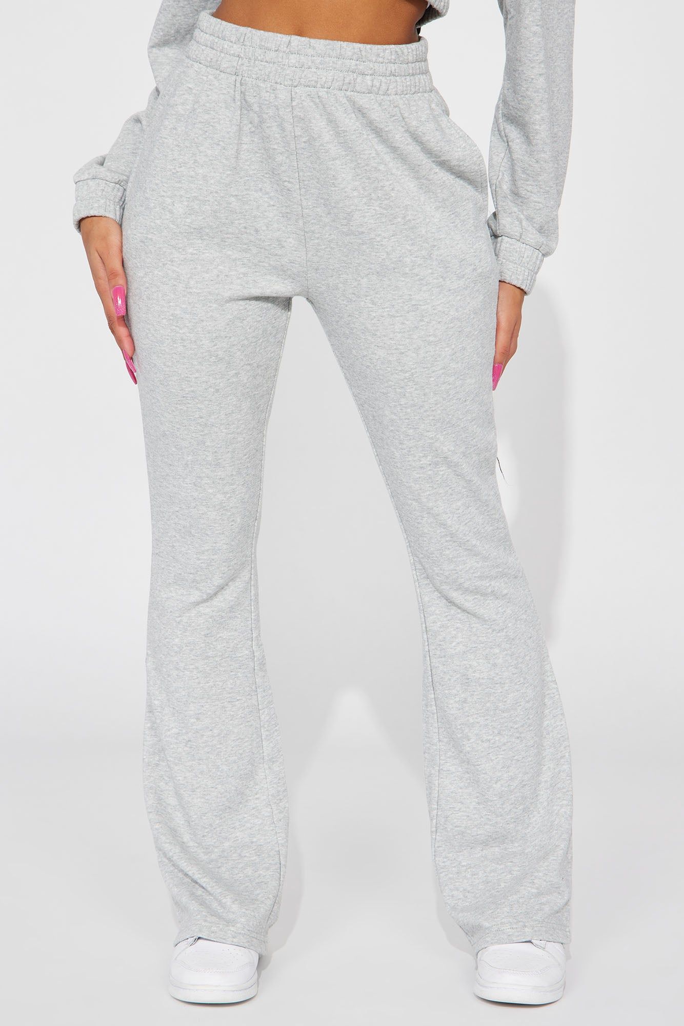 Give It Away Lounge Flare Pant - Heather Grey sold by Fashion Nova product image thumbnail 2