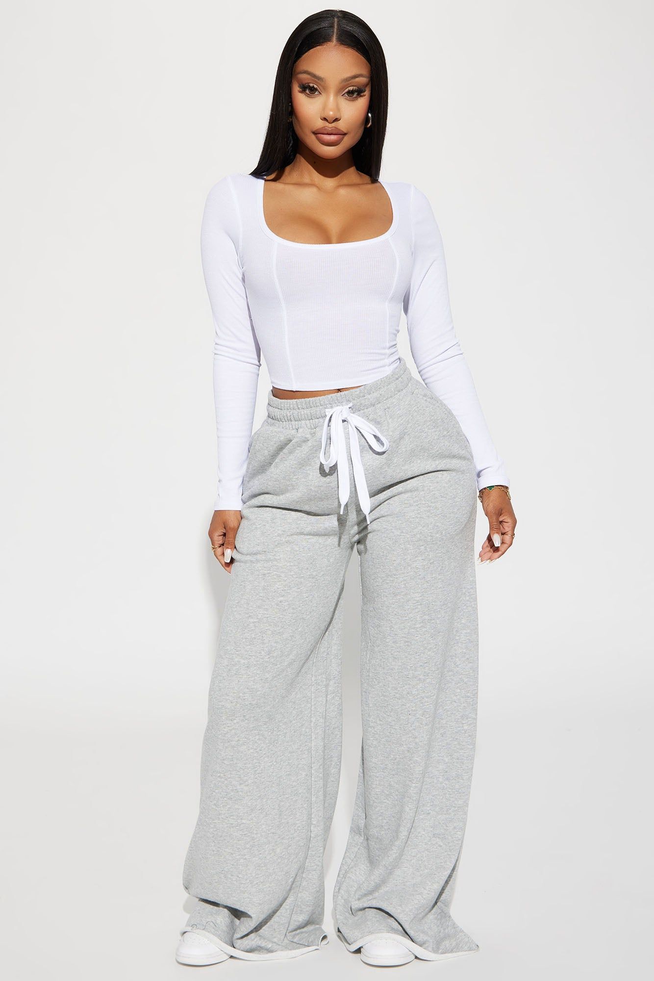 Dana Ribbed Top - White sold by Fashion Nova product image thumbnail 2