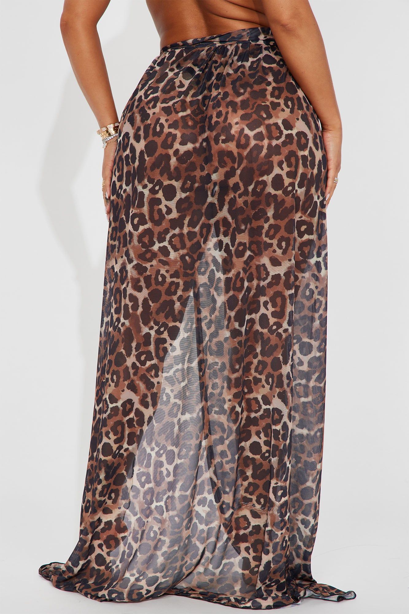 Adorn By You Cover Up Skirt - Leopard sold by Fashion Nova product image thumbnail 3