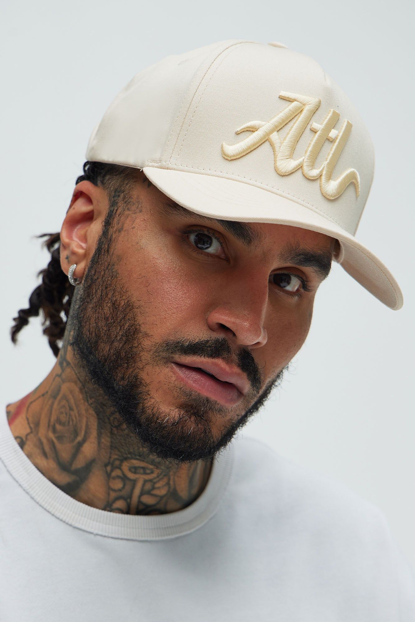 Atlanta Snapback Hat - Stone sold by Fashion Nova