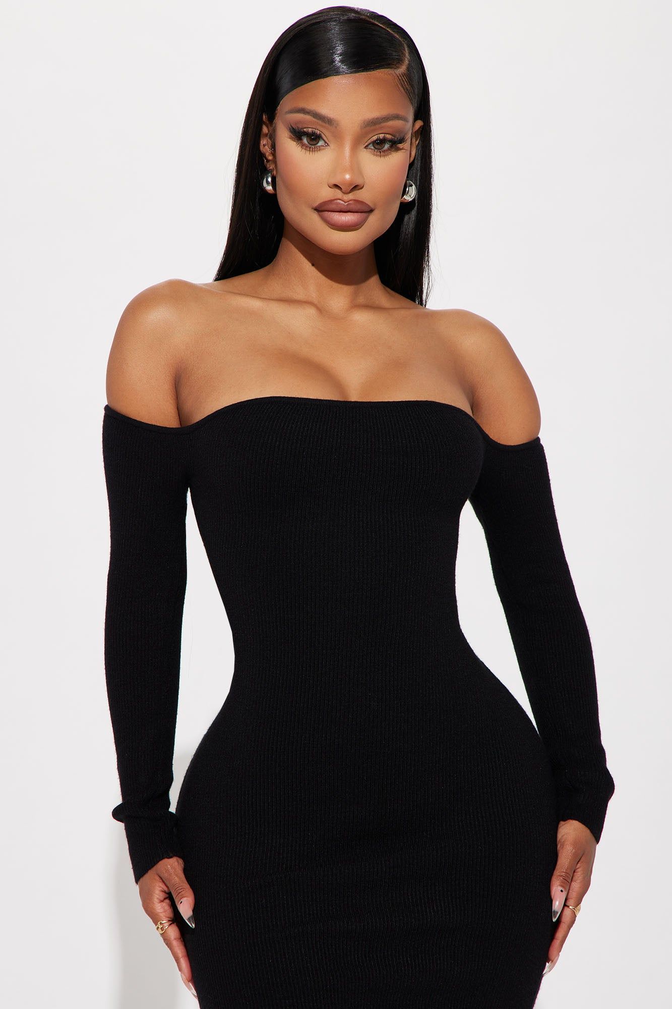 Regina Sweater Maxi Dress - Black sold by Fashion Nova product image thumbnail 2