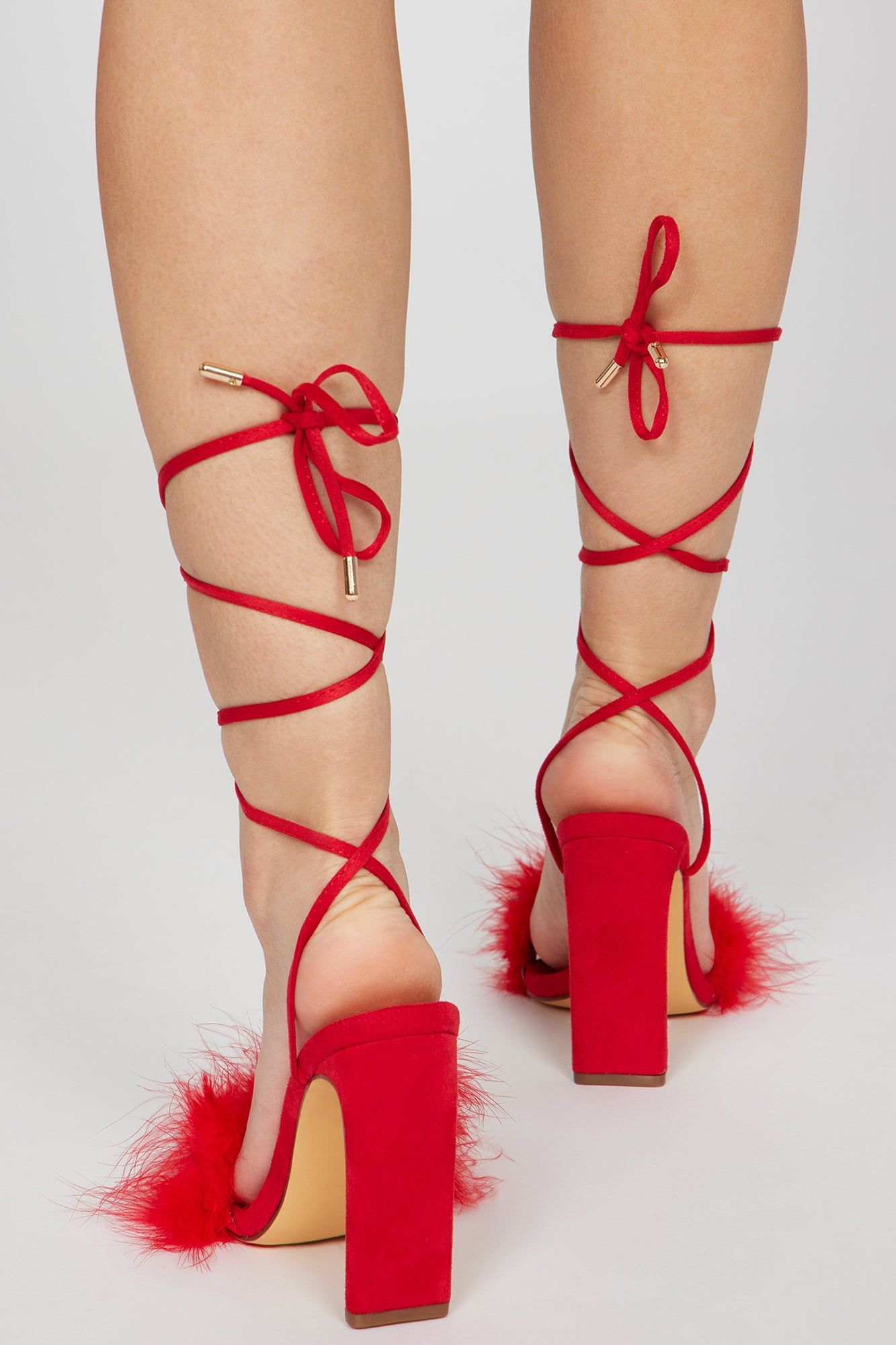 Set The Bar Wrap Up Heels - Red sold by Fashion Nova product image thumbnail 4