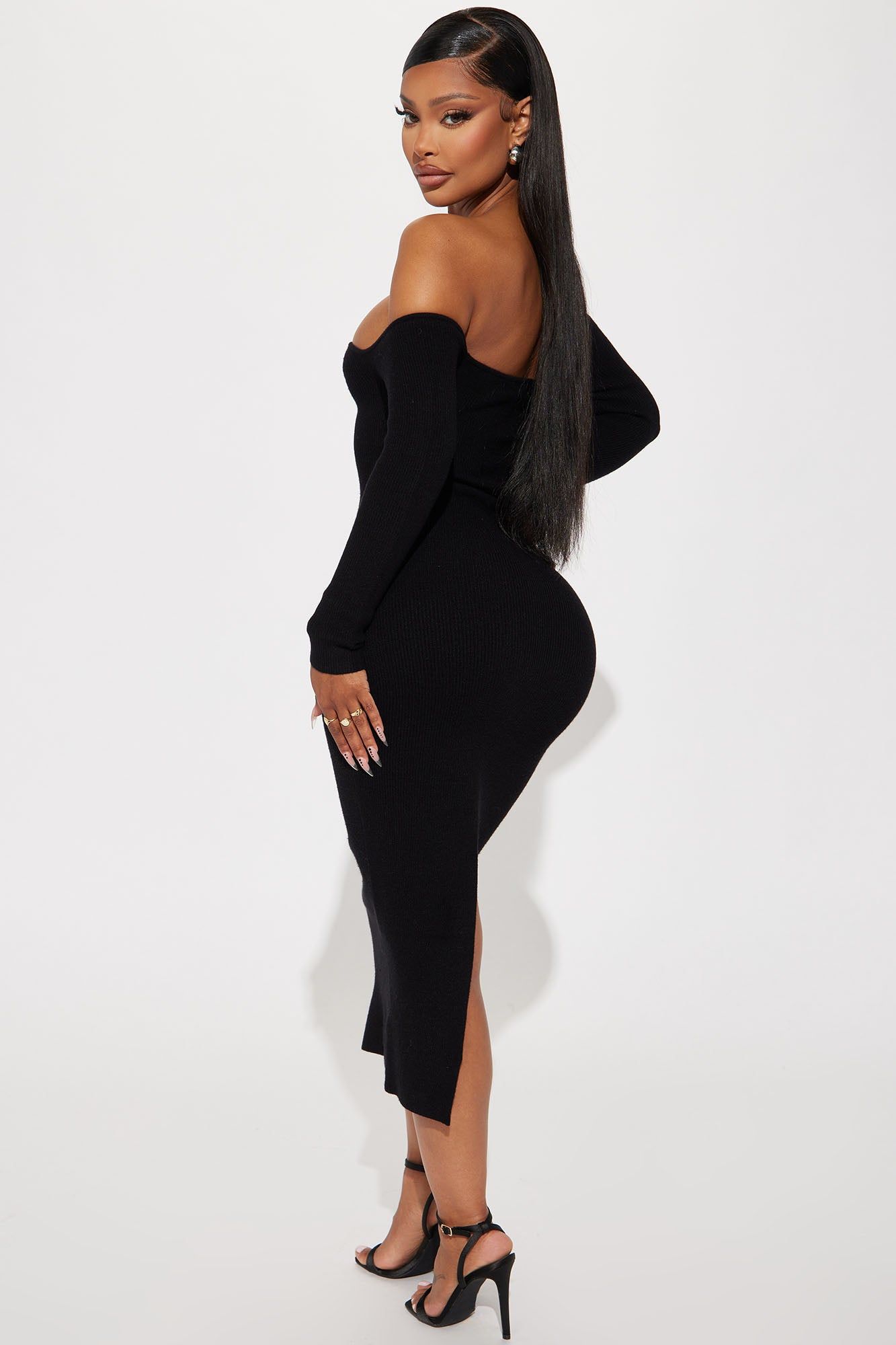 Regina Sweater Maxi Dress - Black sold by Fashion Nova product image thumbnail 3