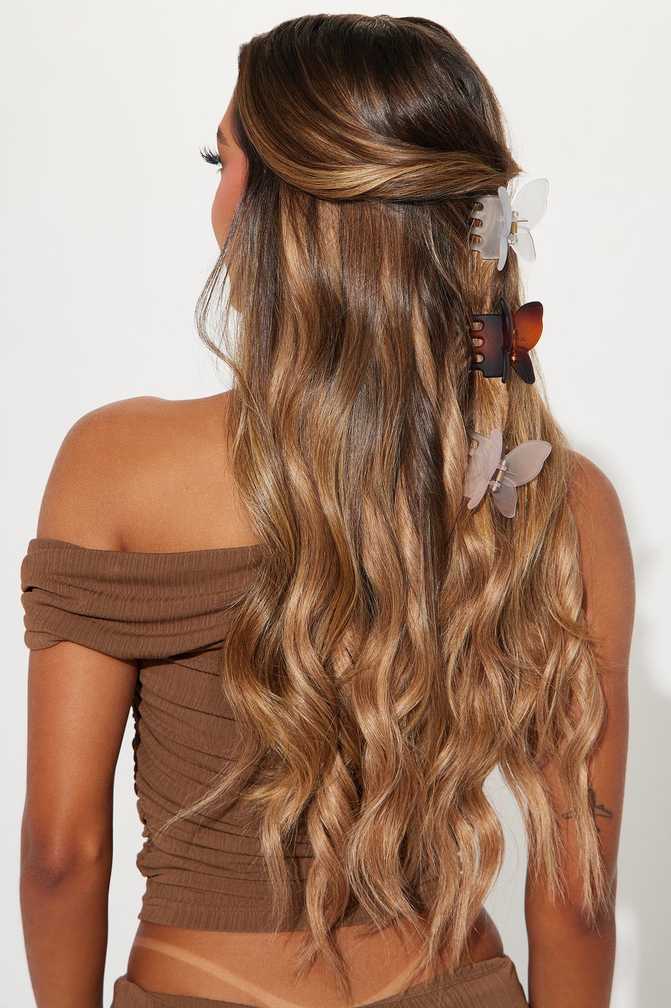 Naturally Fly 3 Piece Claw Clip Set - Multi Color sold by Fashion Nova product image thumbnail 2