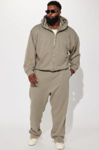 Tyson Heavyweight Straight Sweatpants - Olive sold by Fashion Nova