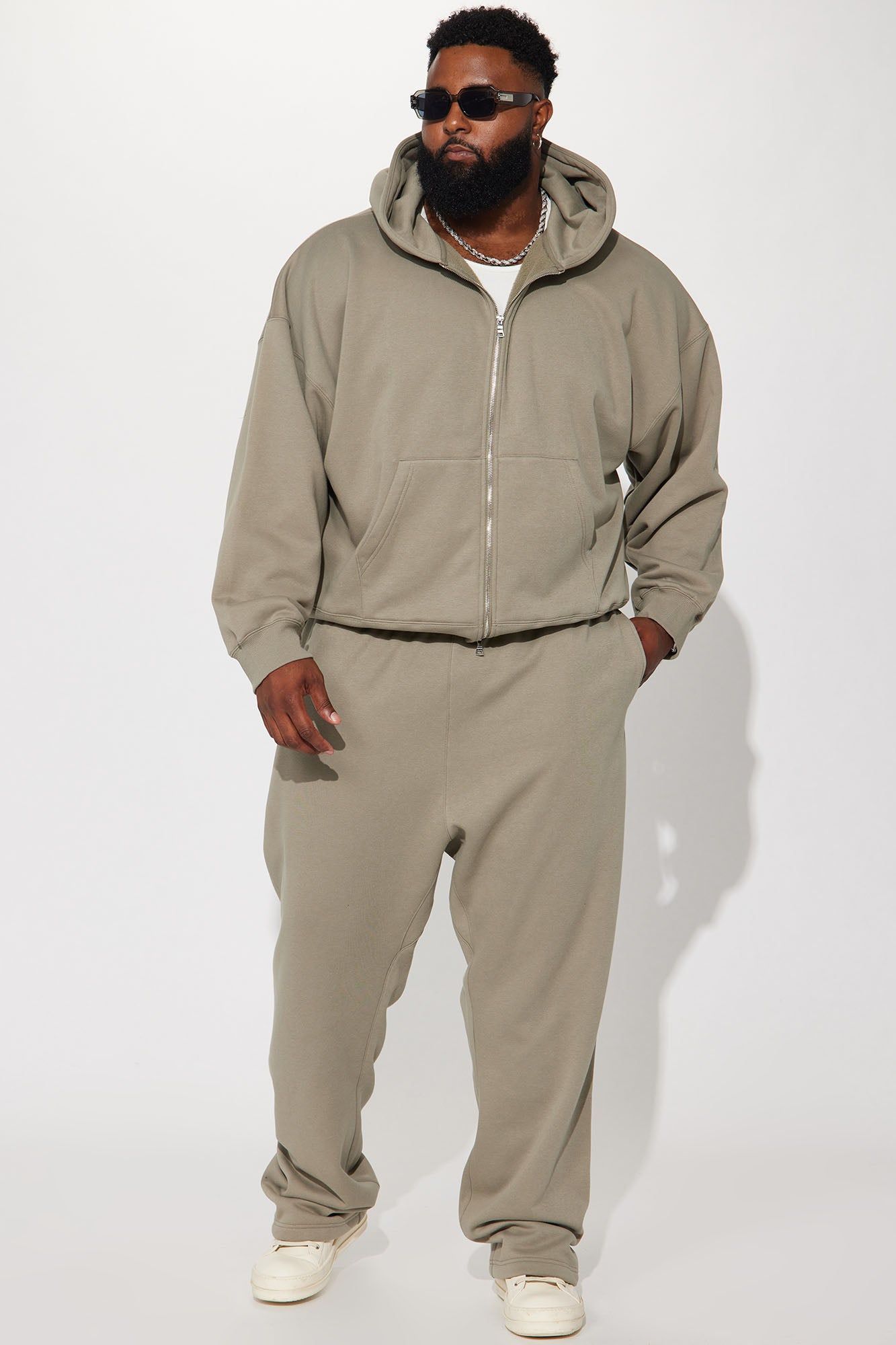Tyson Heavyweight Straight Sweatpants - Olive sold by Fashion Nova product image thumbnail 6