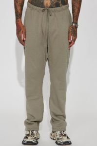 Tyson Heavyweight Straight Sweatpants - Olive sold by Fashion Nova
