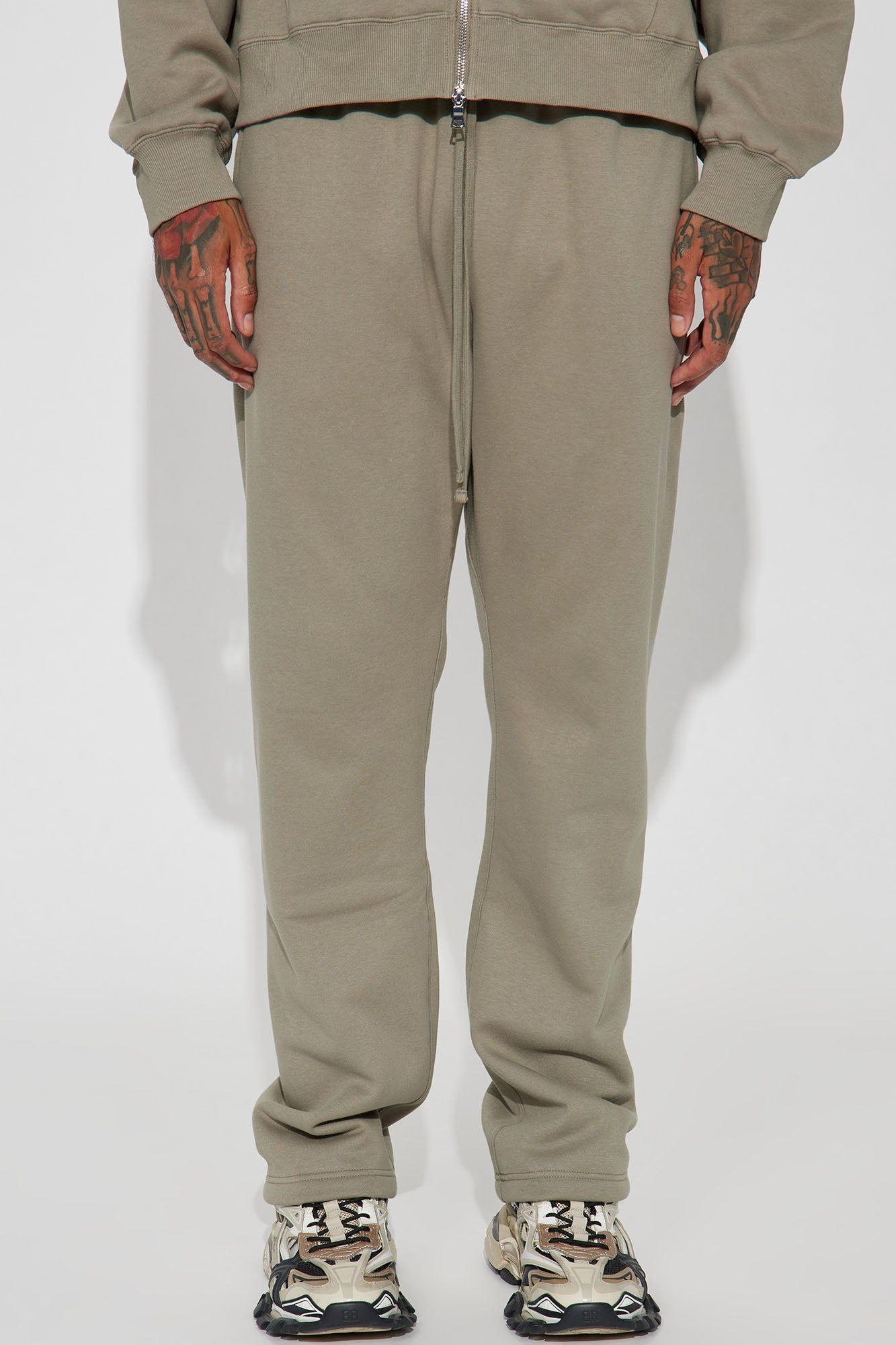 Tyson Heavyweight Straight Sweatpants - Olive sold by Fashion Nova product image thumbnail 3