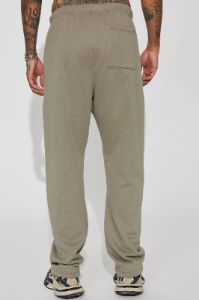 Tyson Heavyweight Straight Sweatpants - Olive sold by Fashion Nova