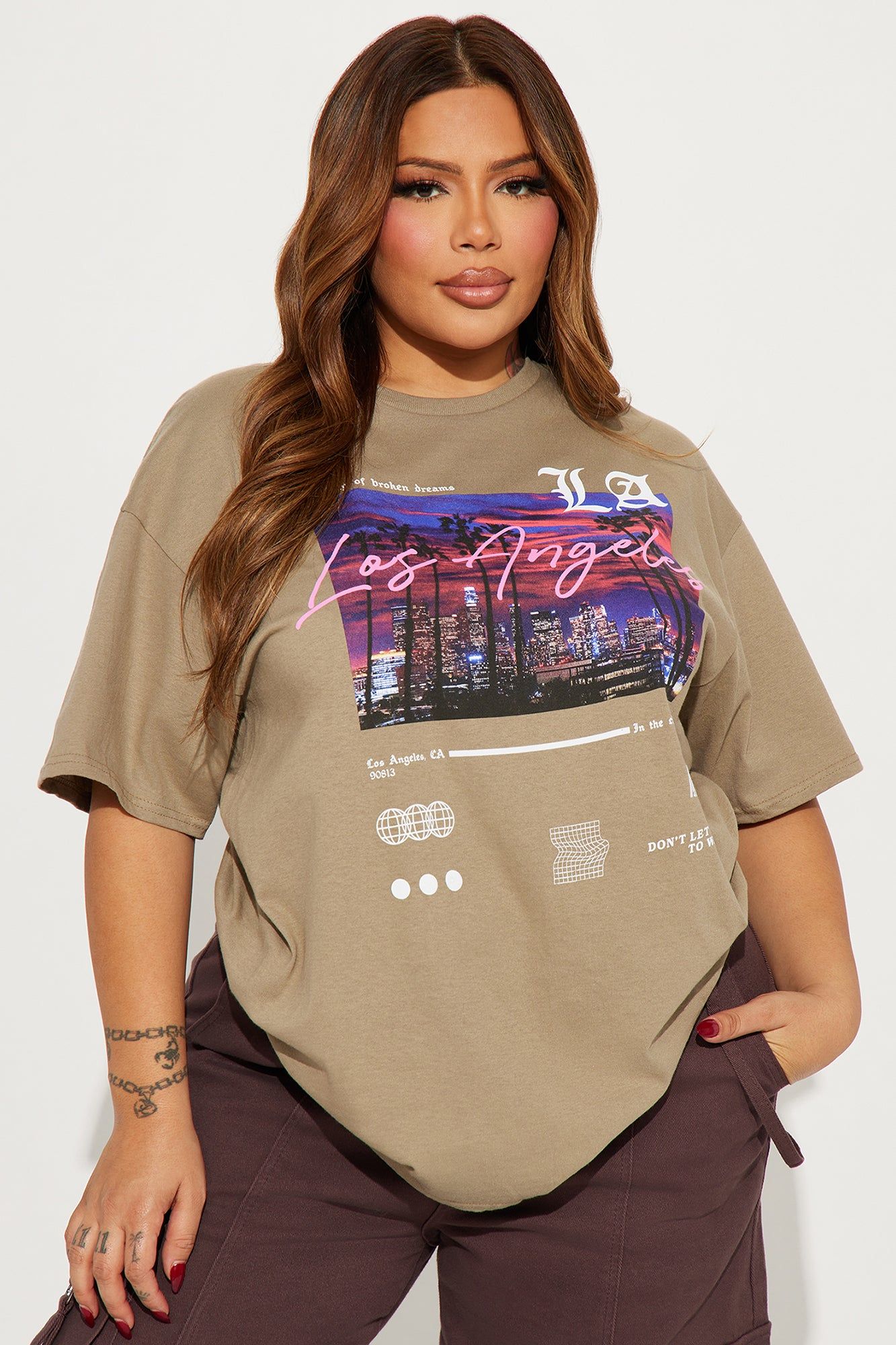 West Side Views Short Sleeve Tee - Sand sold by Fashion Nova product image thumbnail 4