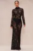 Valentina Lace Maxi Dress - Black sold by Fashion Nova