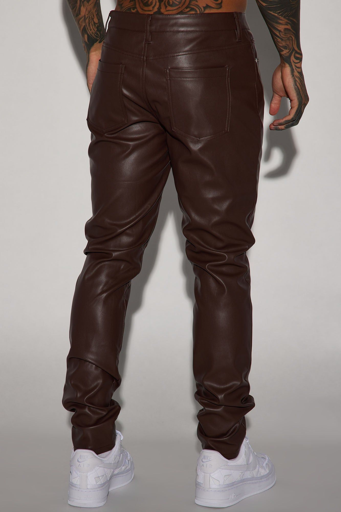 Your Favorite Faux Leather Skinny Pants - Dark Brown sold by Fashion Nova product image thumbnail 5