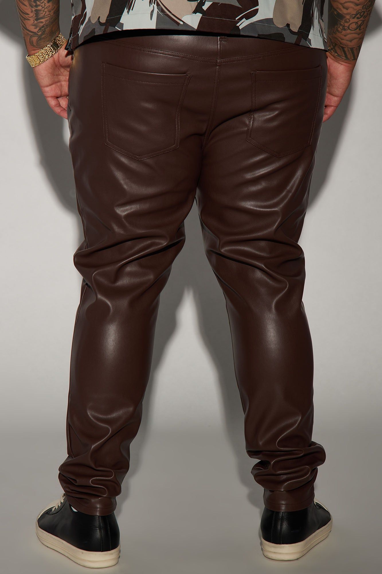 Your Favorite Faux Leather Skinny Pants - Dark Brown sold by Fashion Nova product image thumbnail 7