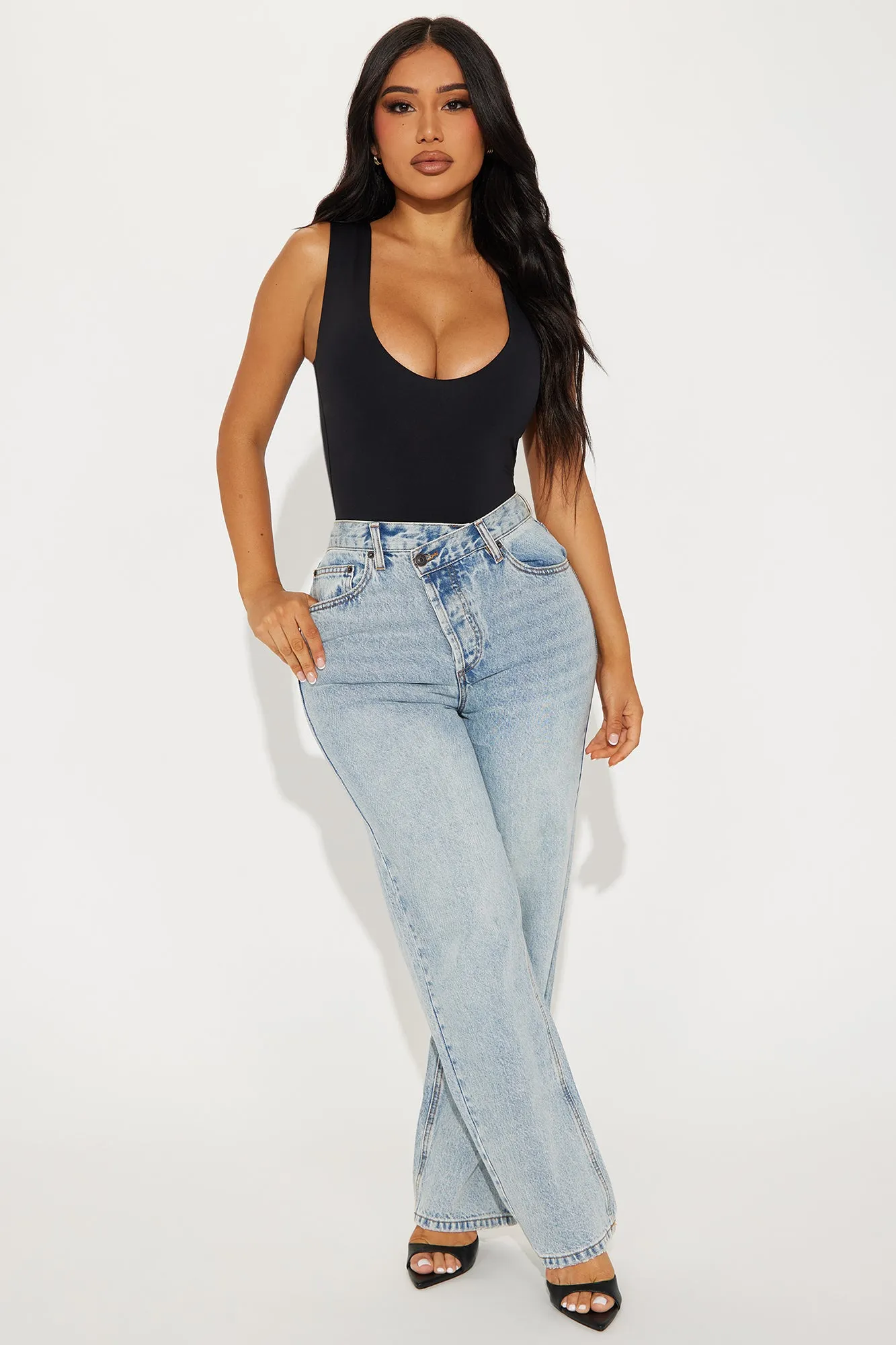 Kim Scoop Neck Bodysuit - Black sold by Fashion Nova product image thumbnail 2