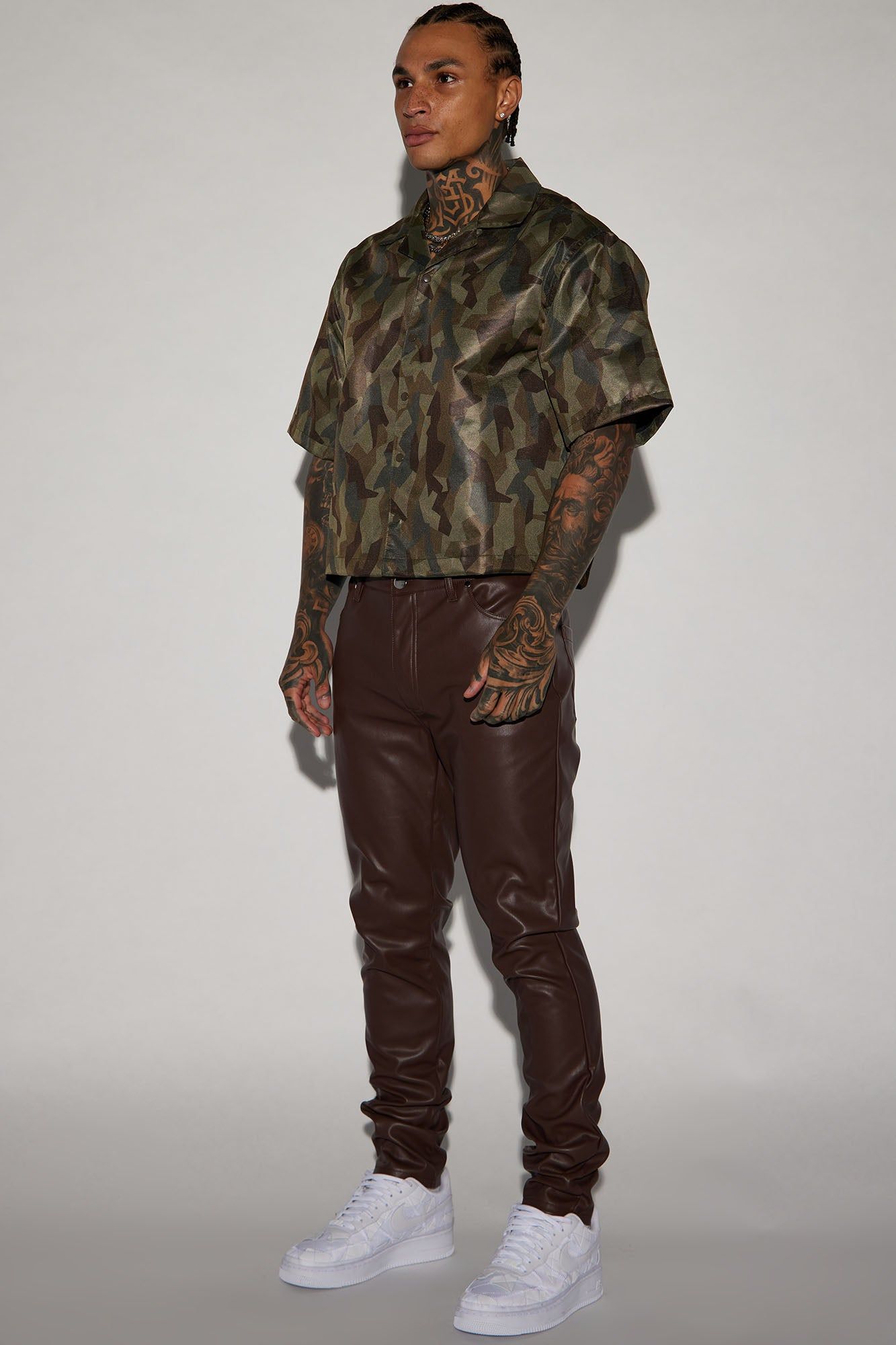 Your Favorite Faux Leather Skinny Pants - Dark Brown sold by Fashion Nova product image thumbnail 3