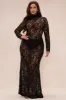 Valentina Lace Maxi Dress - Black sold by Fashion Nova