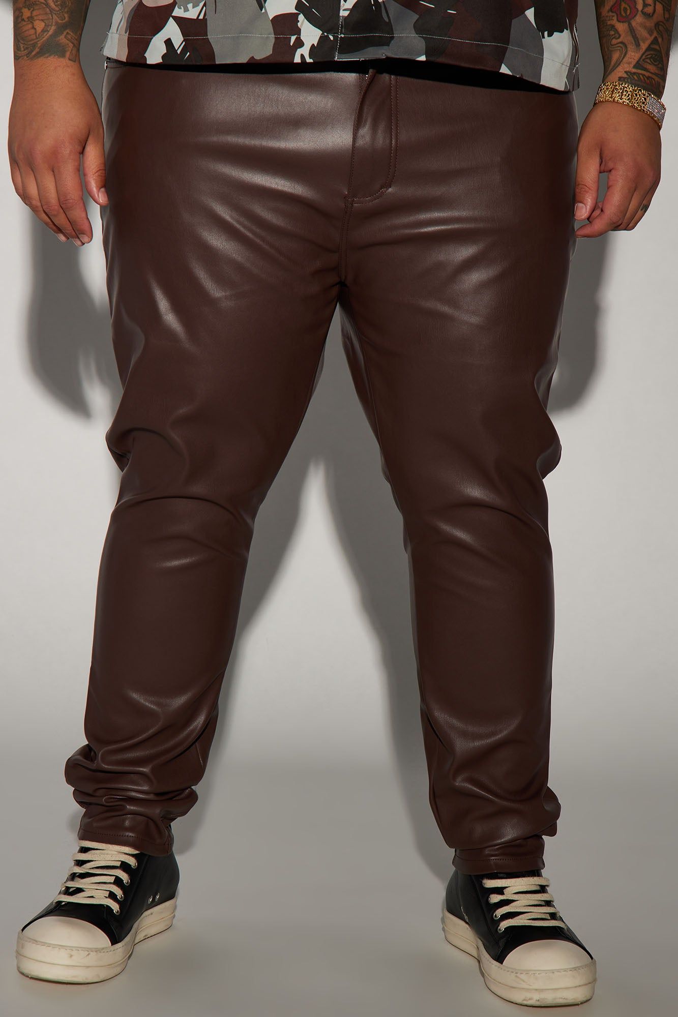 Your Favorite Faux Leather Skinny Pants - Dark Brown sold by Fashion Nova product image thumbnail 2