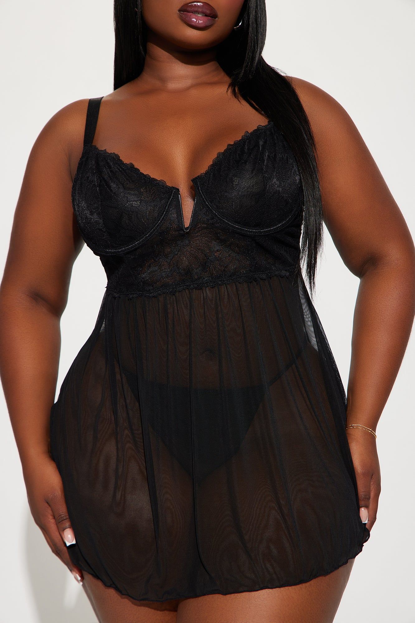 Flaunt It All Babydoll - Black sold by Fashion Nova product image thumbnail 2