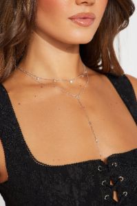 Desiree Layered Necklace - Silver sold by Fashion Nova