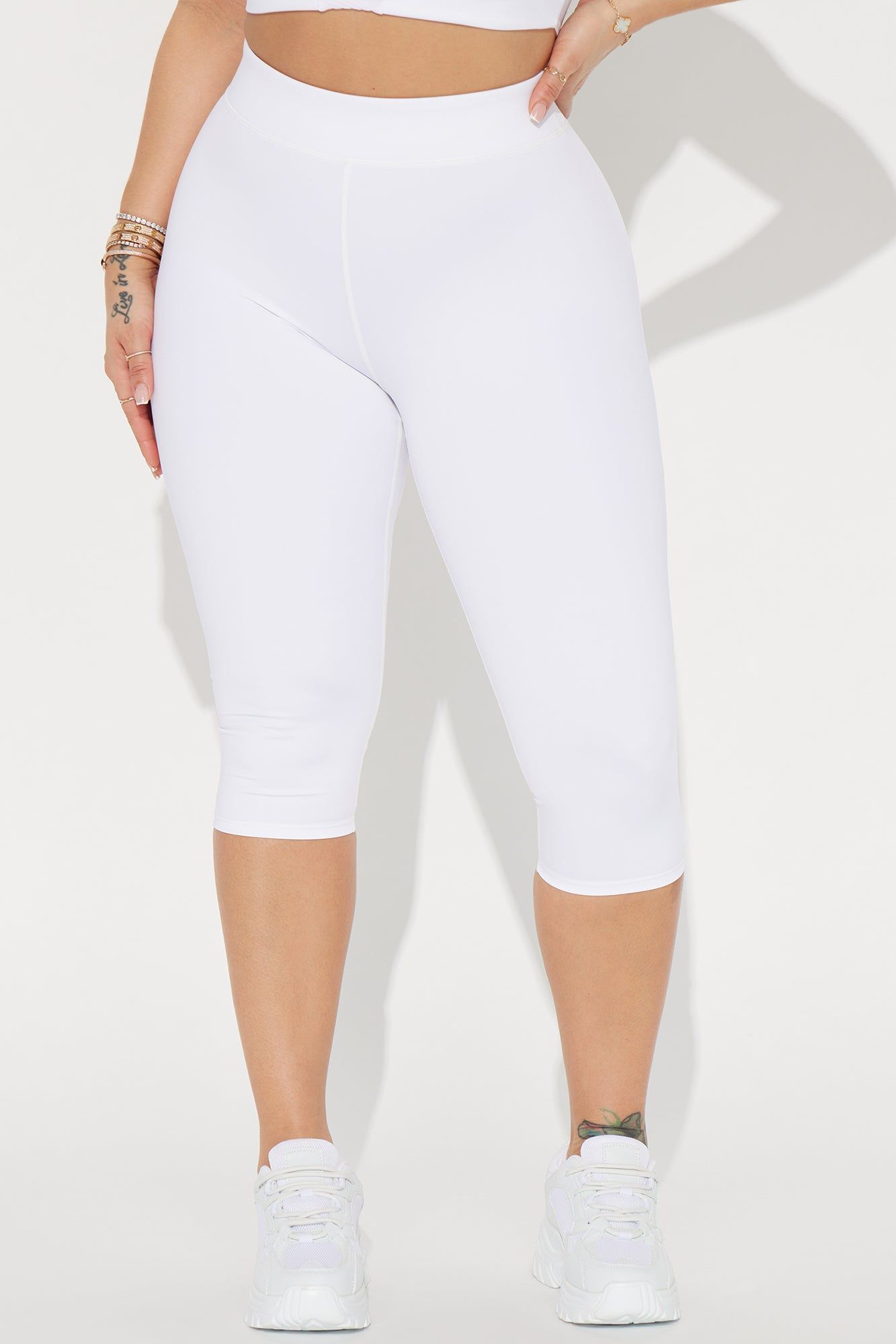 Power Punch Elevate Active Capri - White sold by Fashion Nova product image thumbnail 2