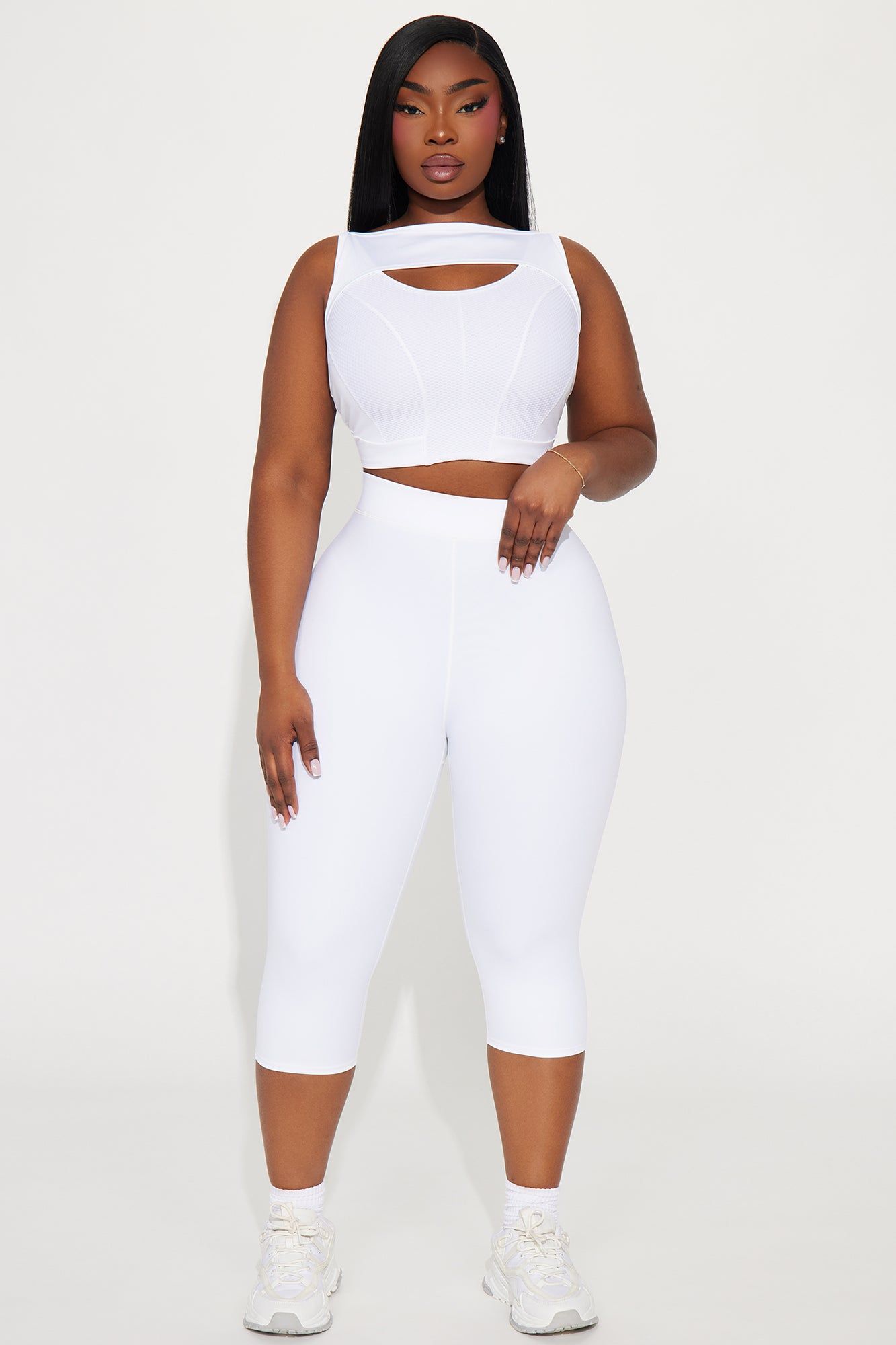 Power Punch Elevate Active Capri - White sold by Fashion Nova product image thumbnail 5