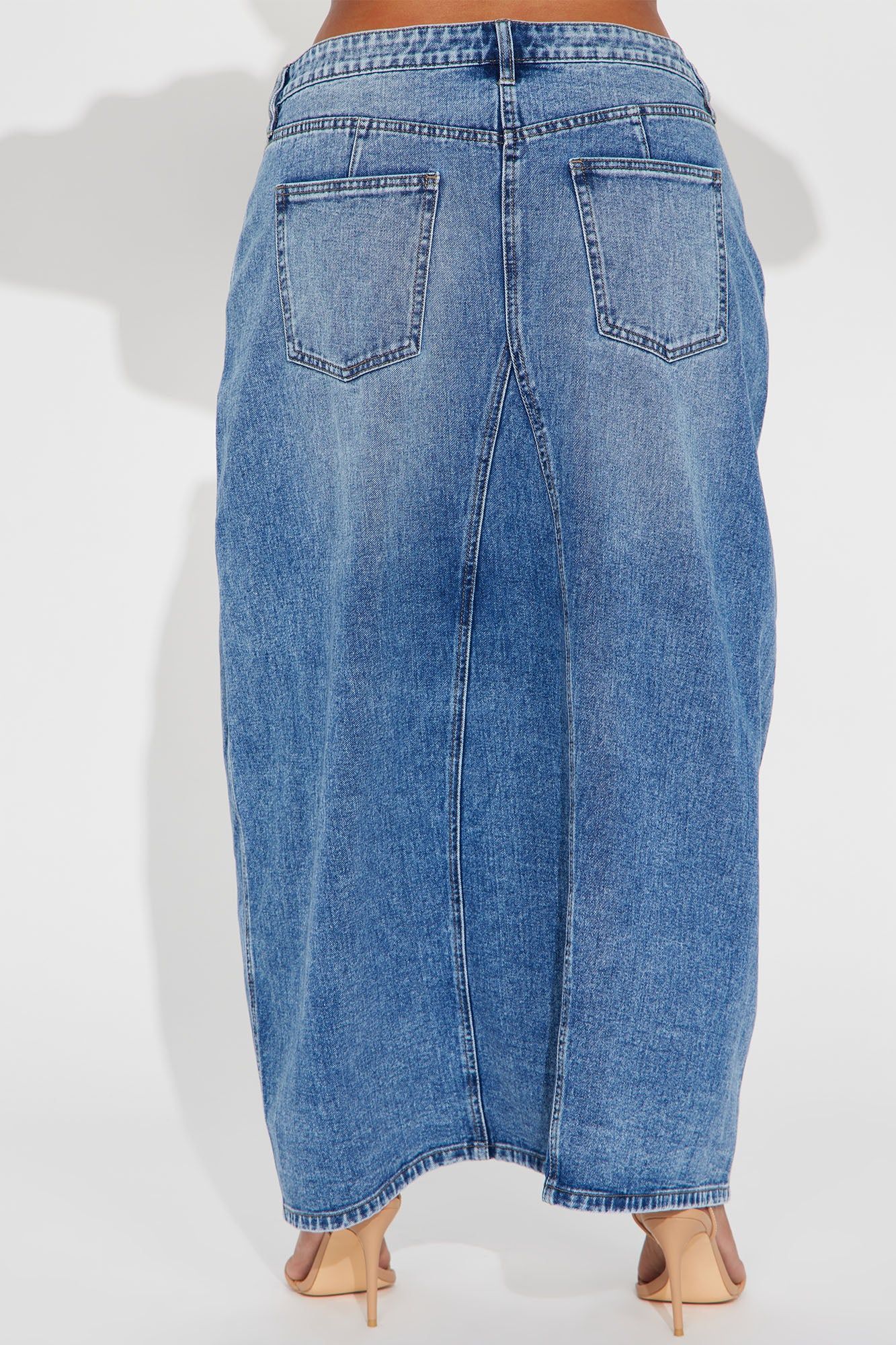 Lone Pine Denim Maxi Skirt - Medium Wash sold by Fashion Nova product image thumbnail 7