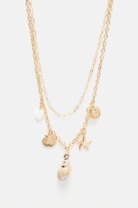 Treasures Of The Sea Necklace - Gold sold by Fashion Nova