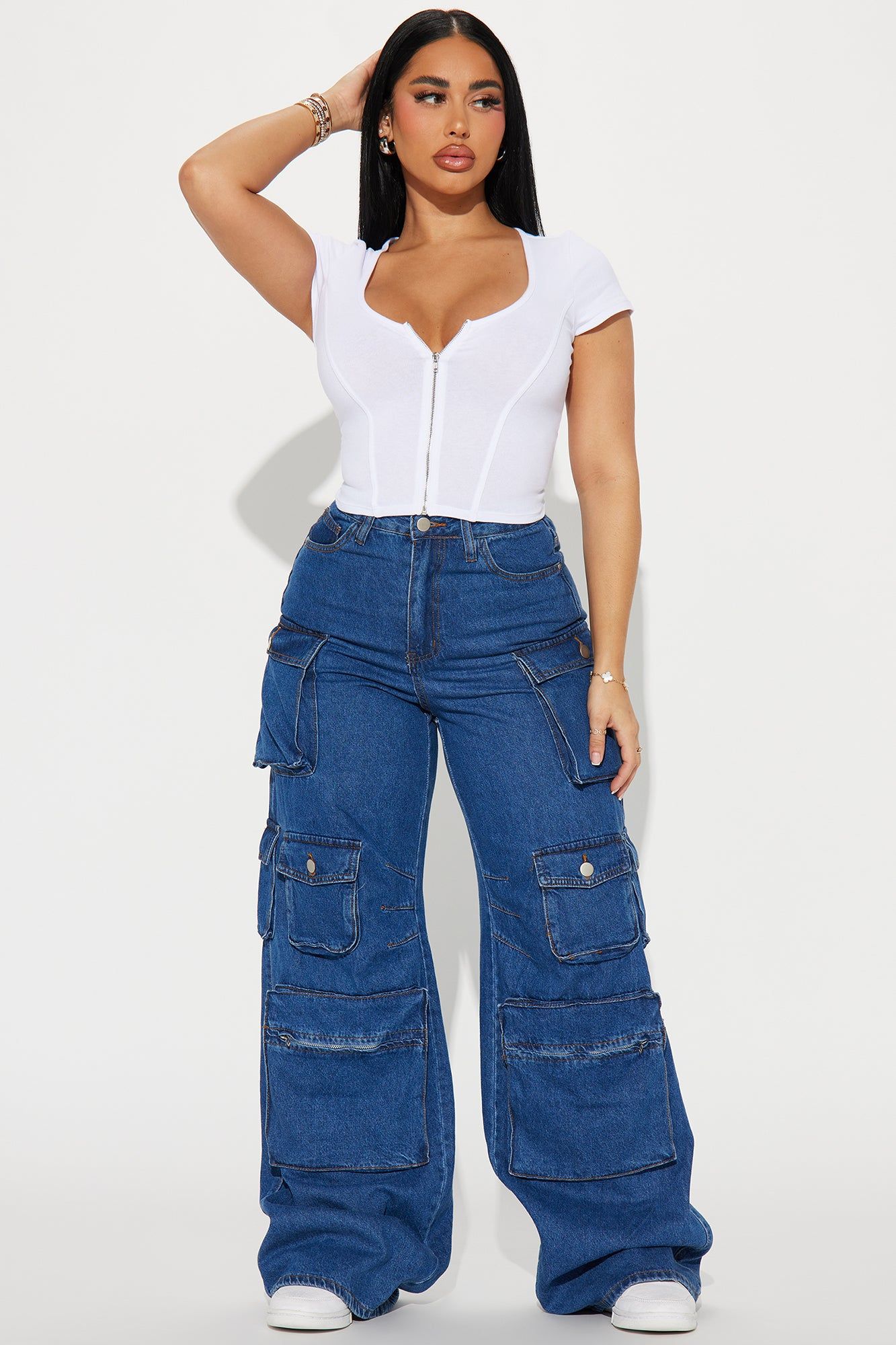 Harper Scoop Neck Top - White sold by Fashion Nova product image thumbnail 2