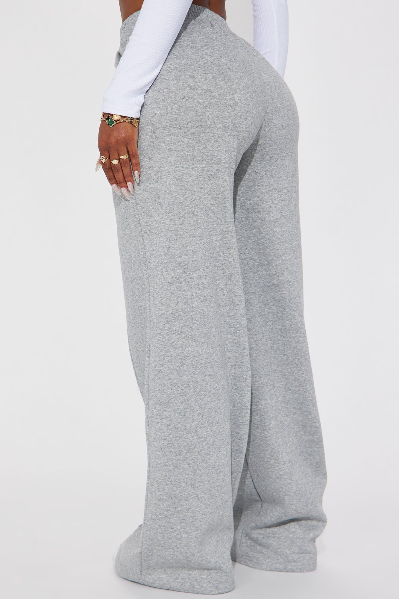 Cassandra Cross Over Lounge Pant - Heather Grey sold by Fashion Nova product image thumbnail 3