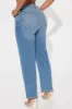 Stuck In Your Head Cropped Straight Leg Jeans - Light Wash sold by Fashion Nova