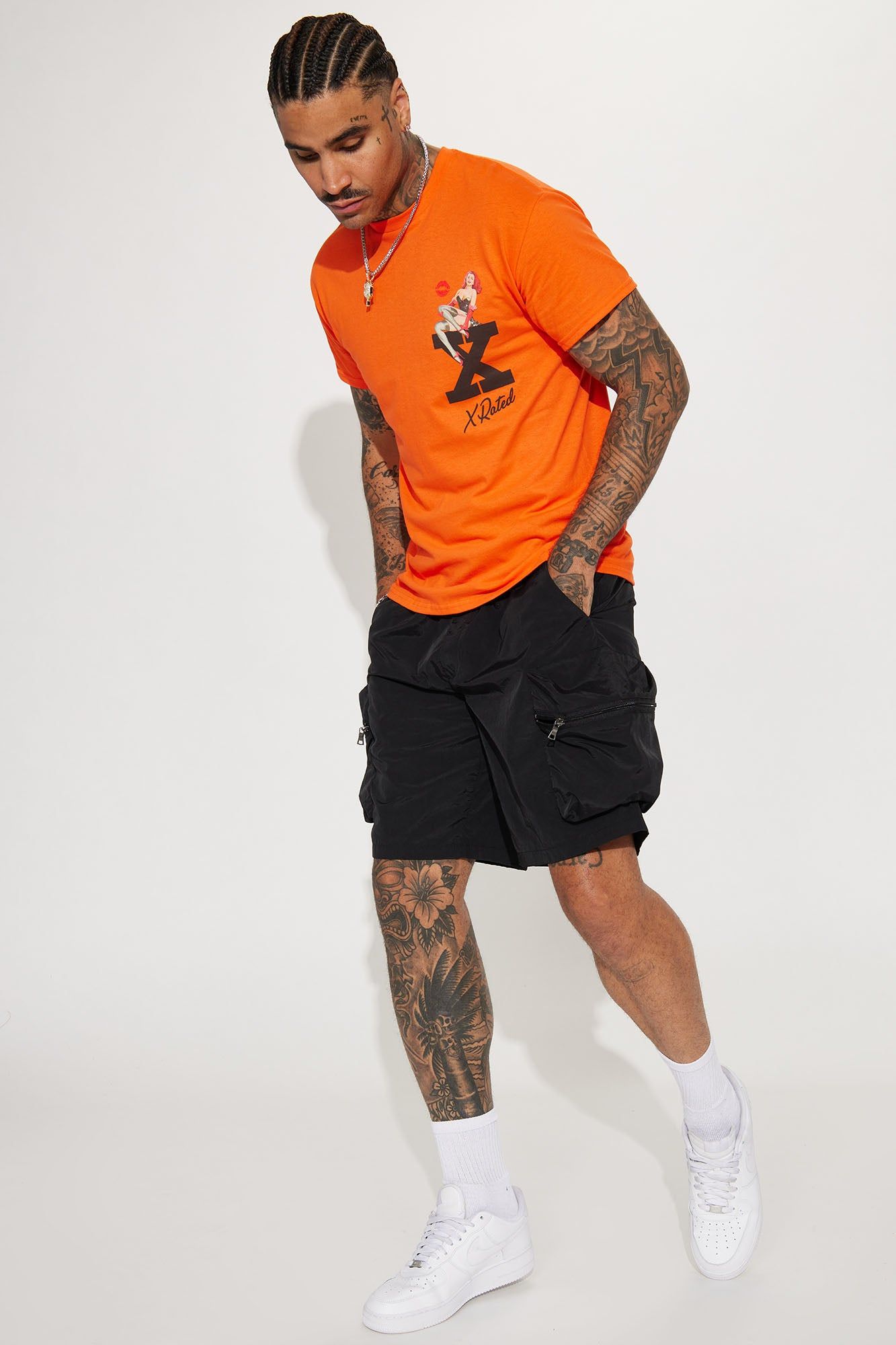 Buckle Up Nylon Cargo Shorts - Black sold by Fashion Nova product image thumbnail 3