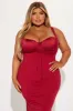 Sonya Low Back Maxi Dress - Red sold by Fashion Nova