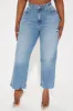 Stuck In Your Head Cropped Straight Leg Jeans - Light Wash sold by Fashion Nova