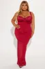 Sonya Low Back Maxi Dress - Red sold by Fashion Nova