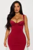 Sonya Low Back Maxi Dress - Red sold by Fashion Nova