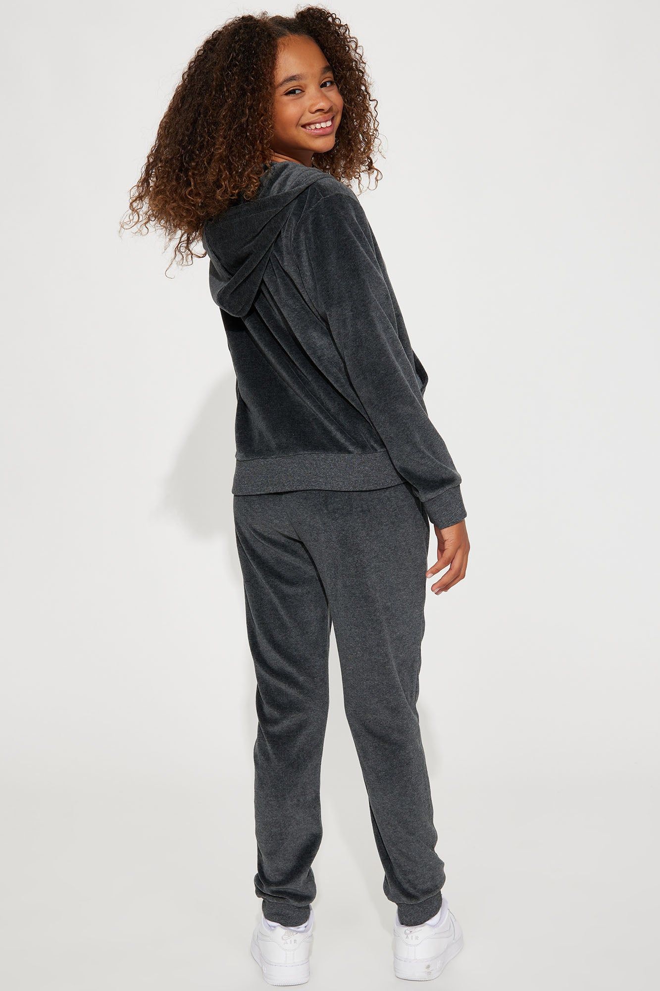 Mini Original Trendsetter II Velour Set - Charcoal sold by Fashion Nova product image thumbnail 3