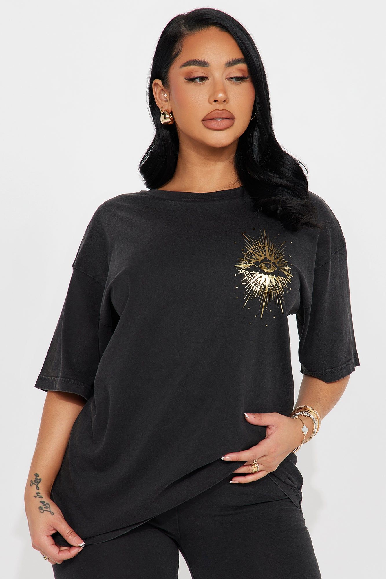 All Good Here Biker Short Set - Black sold by Fashion Nova product image thumbnail 2