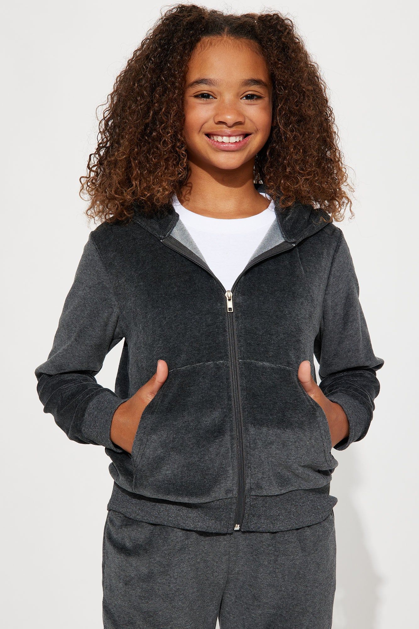 Mini Original Trendsetter II Velour Set - Charcoal sold by Fashion Nova product image thumbnail 2