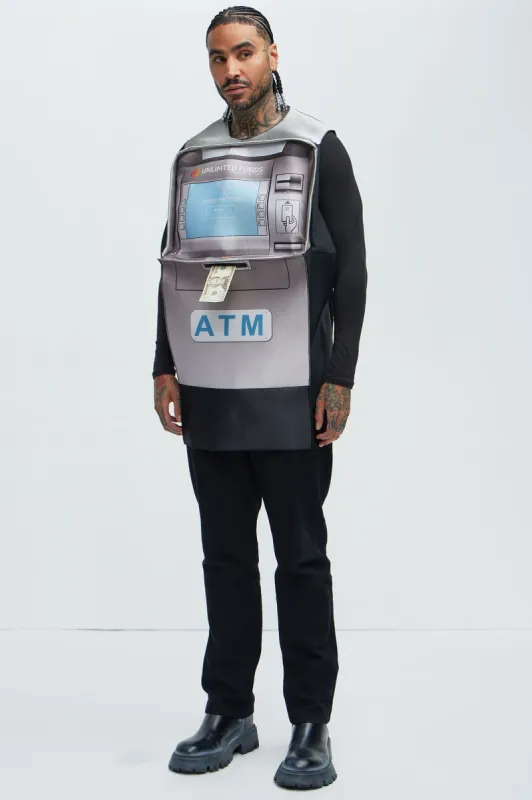 ATM Cash Machine 1 Piece Tunic Costume - Grey sold by Fashion Nova