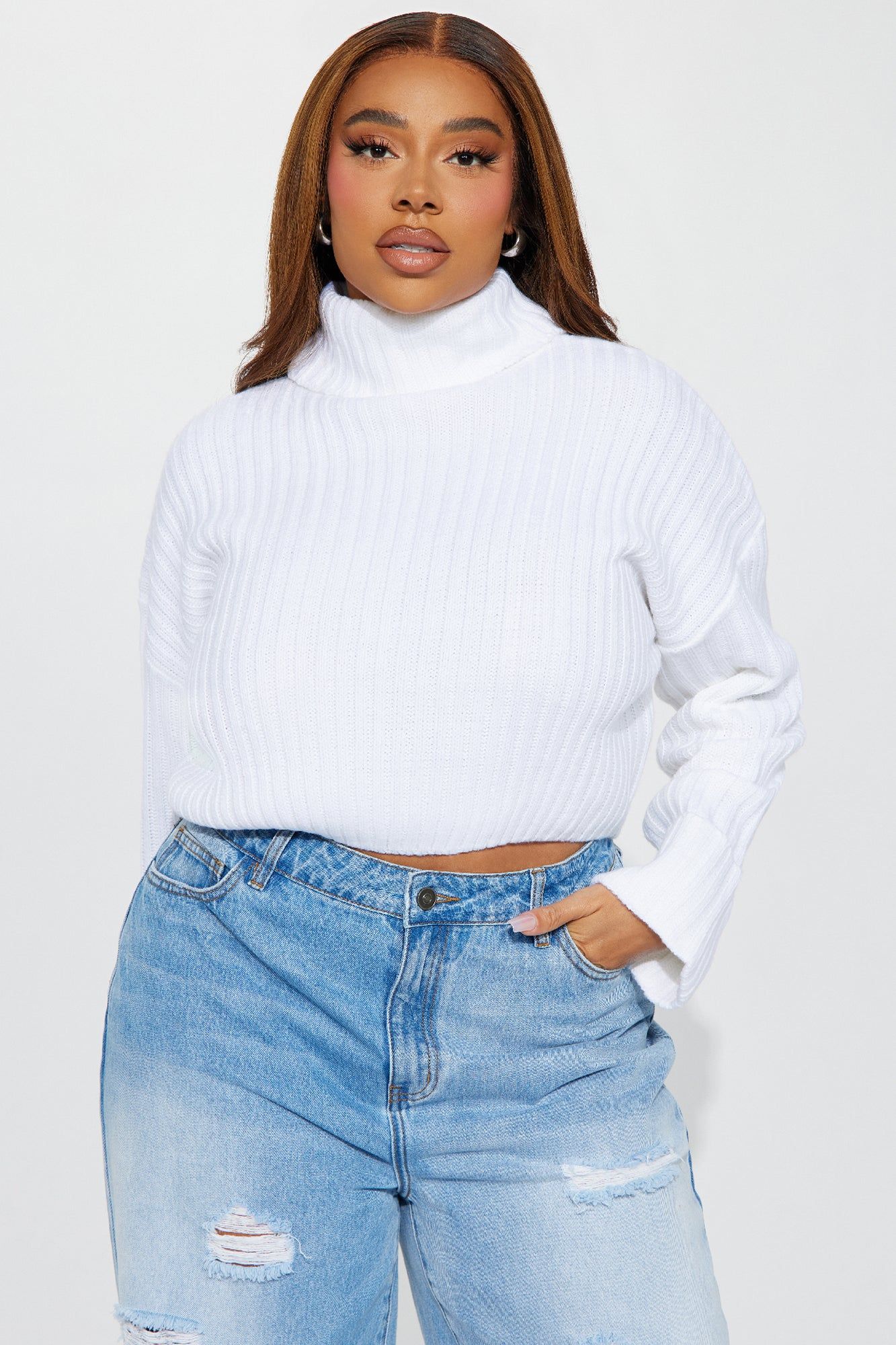 Saree Sweater - White sold by Fashion Nova product image thumbnail 4