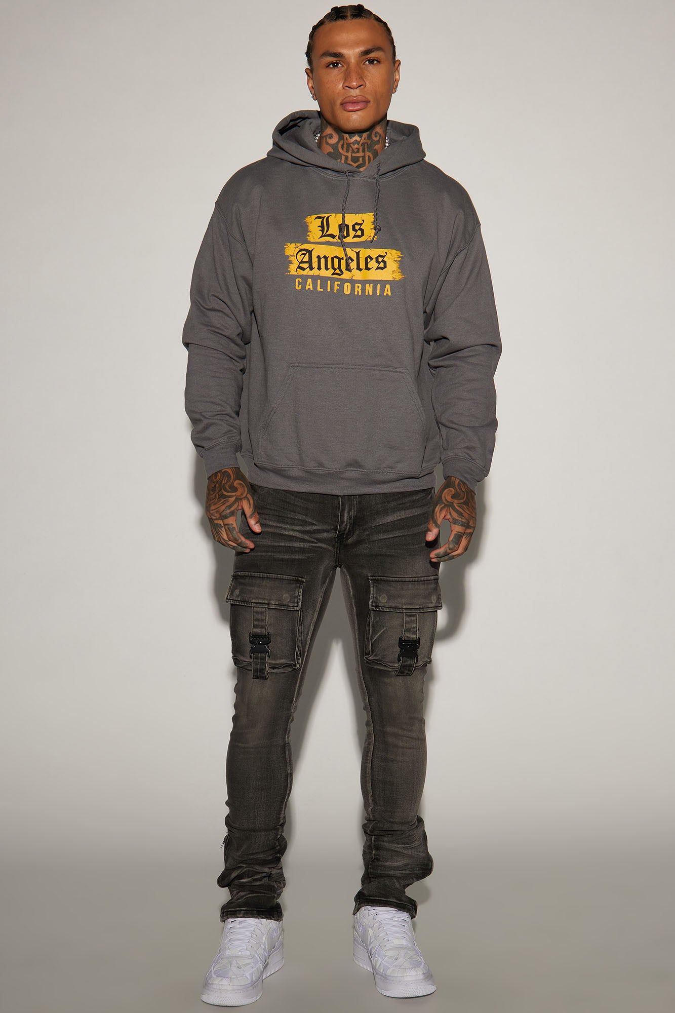 LA Kanji Hoodie - Charcoal sold by Fashion Nova product image thumbnail 2