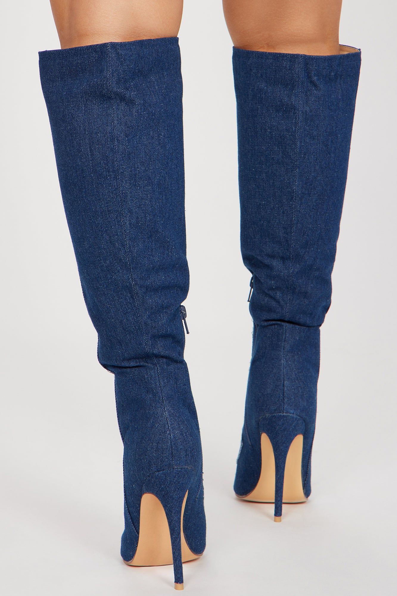 Cut It Off Knee High Boots - Dark Denim sold by Fashion Nova product image thumbnail 4