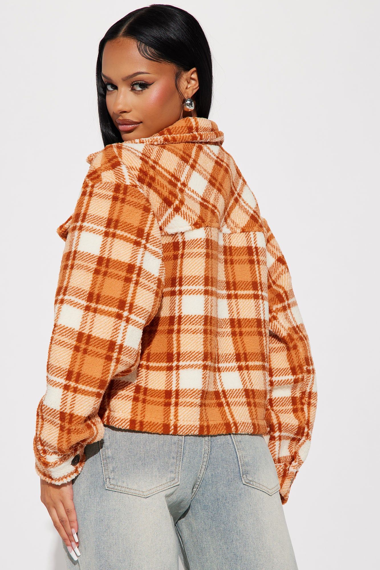 Put The Time In Shacket - Orange sold by Fashion Nova product image thumbnail 3